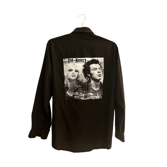 Edwards Other - One-of-a-Kind Distressed Shirt The Real Sid and Nancy 1986 LP Cover Art Size L